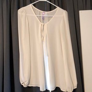 Front tie blouse